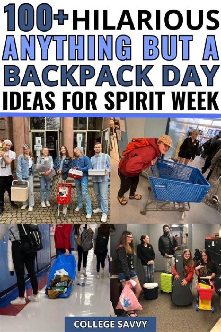 Anything But A Backpack Day