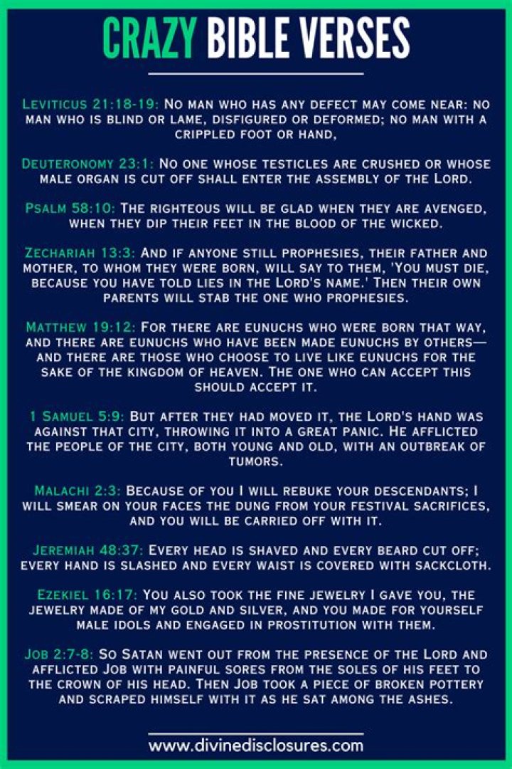 Bible Verses That Are Crazy