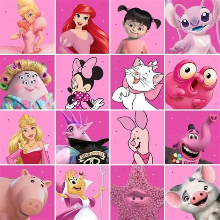 Disney Pink Characters
