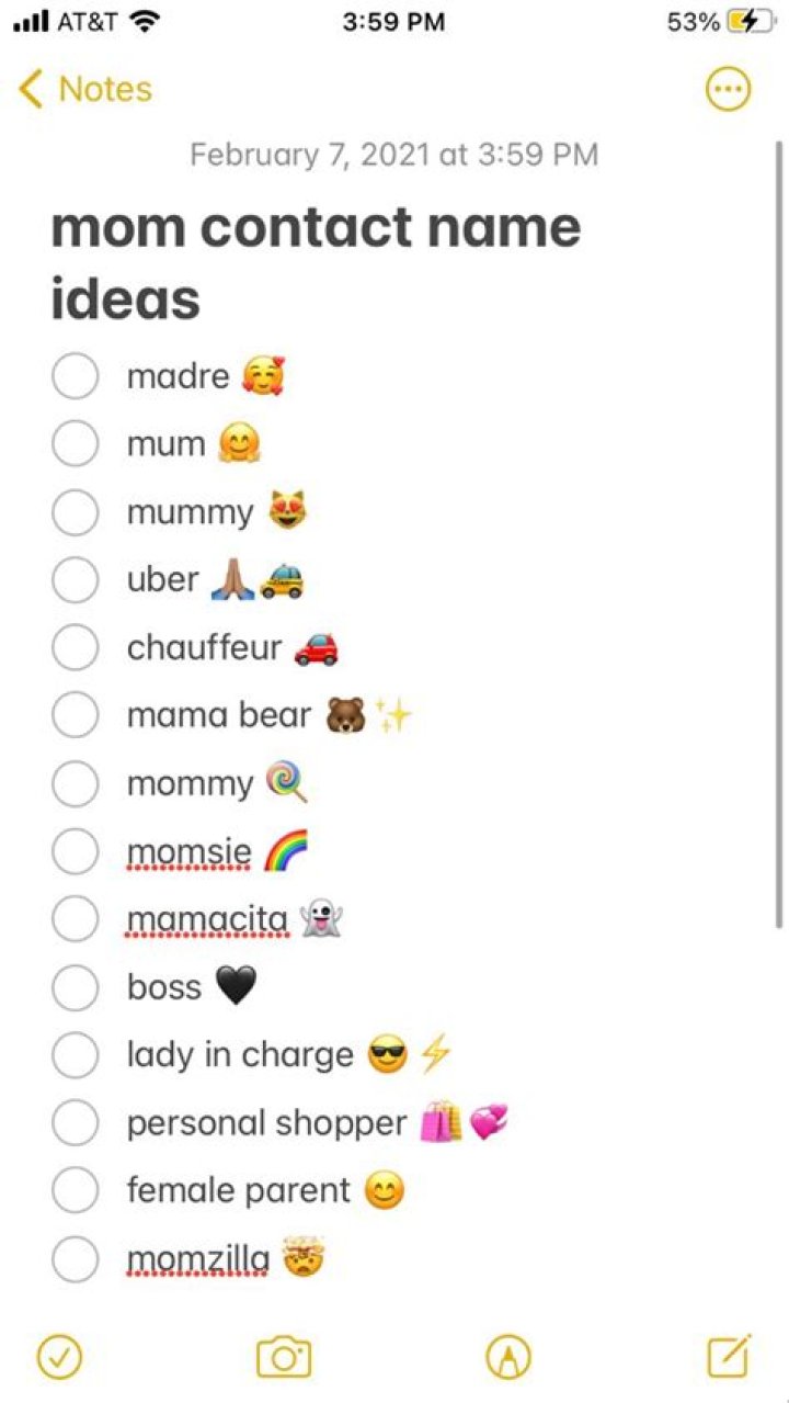 Nicknames For Mom