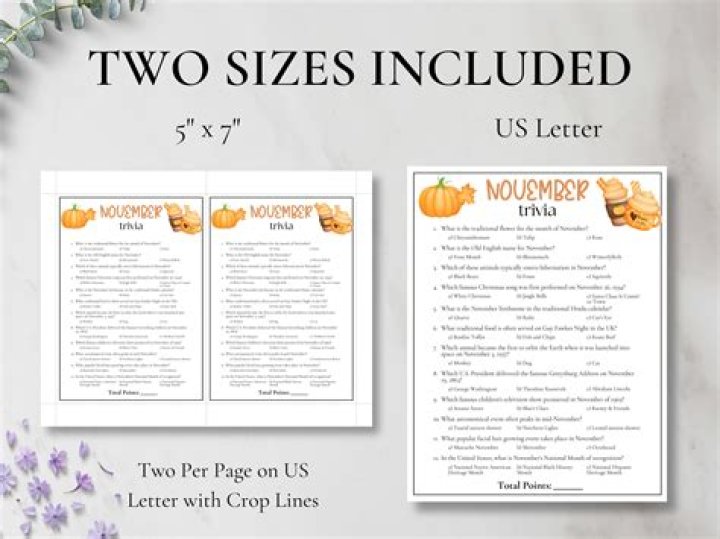 November Trivia For Seniors