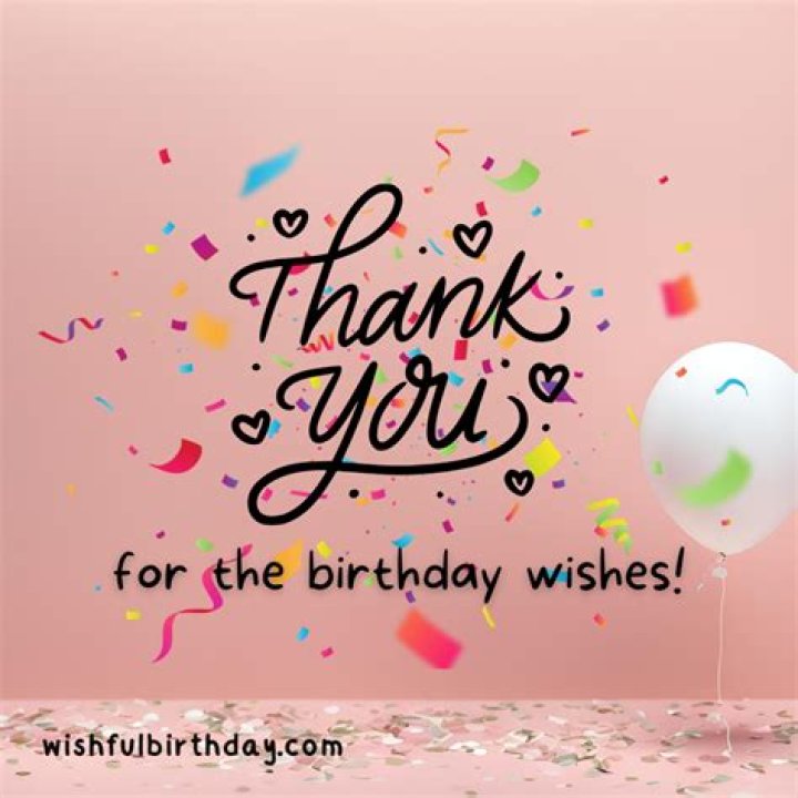 Thank You For The Birthday Wishes